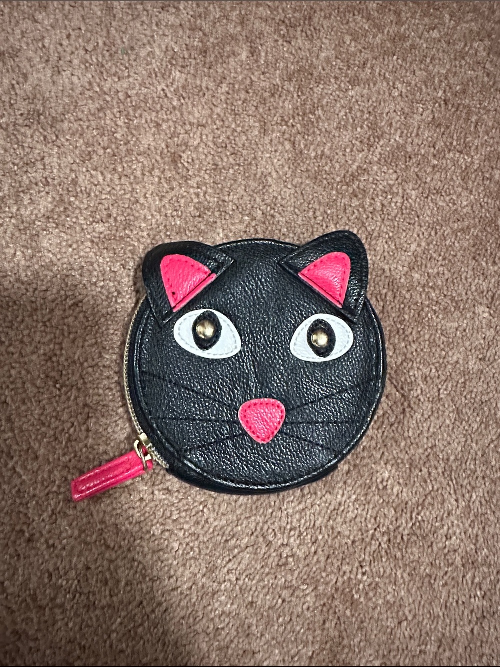 Black and Pink Cat Coin Purse - Kids Accessories